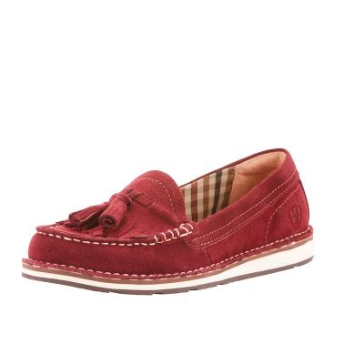 Ariat English: Tassel Cruiser Mocasines Mujer - Burdeos (KBQNW9564)